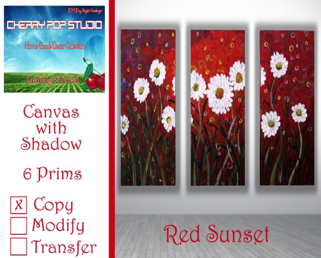 CPS Red Sunset Canvas AD