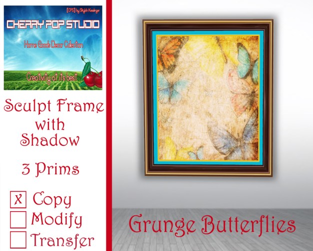 CPS Grunge Butterflies Print AD