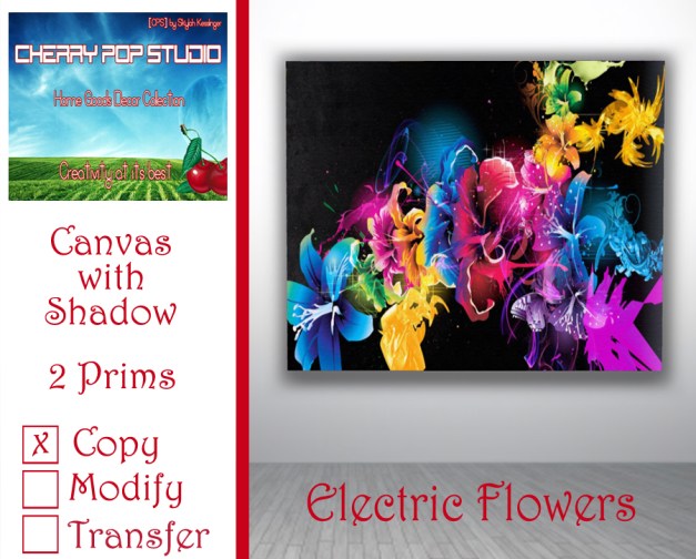 CPS Electric Flowers Canvas AD