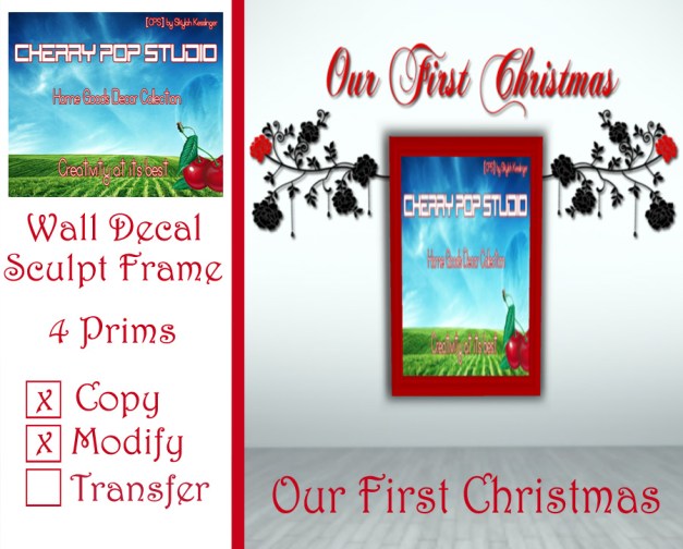 CPS Our First Christmas Decal + Sculpt Frame AD
